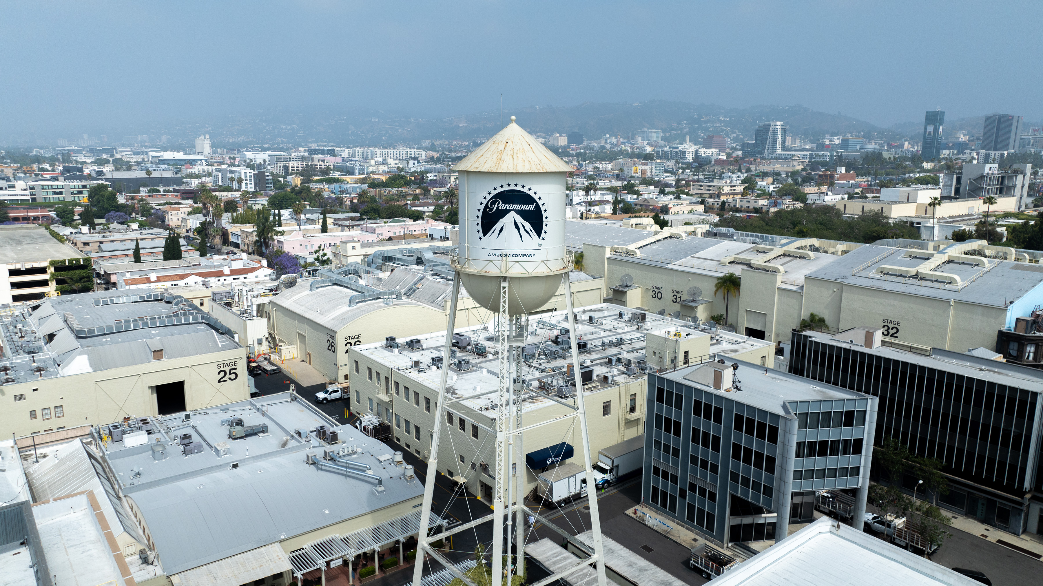 Hollywood, CA - June 05: Paramount Pictures studio lot at 5555 Melrose Ave. on Wednesday, June 5, 2024 in Hollywood, CA. (Brian van der Brug / Los Angeles Times)