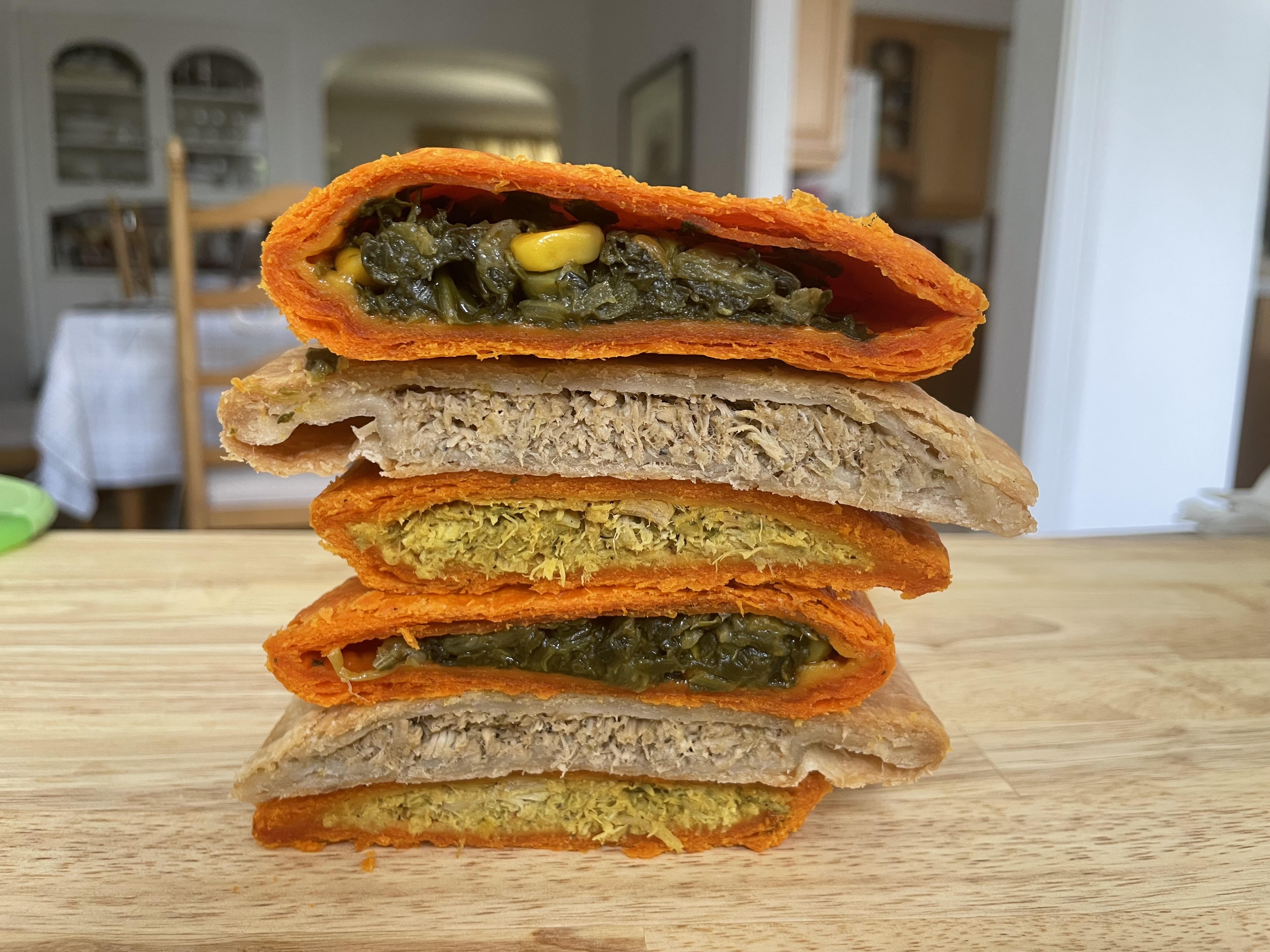 Jamaican patties from Simply Wholesome restaurant and store in Windsor Hills.