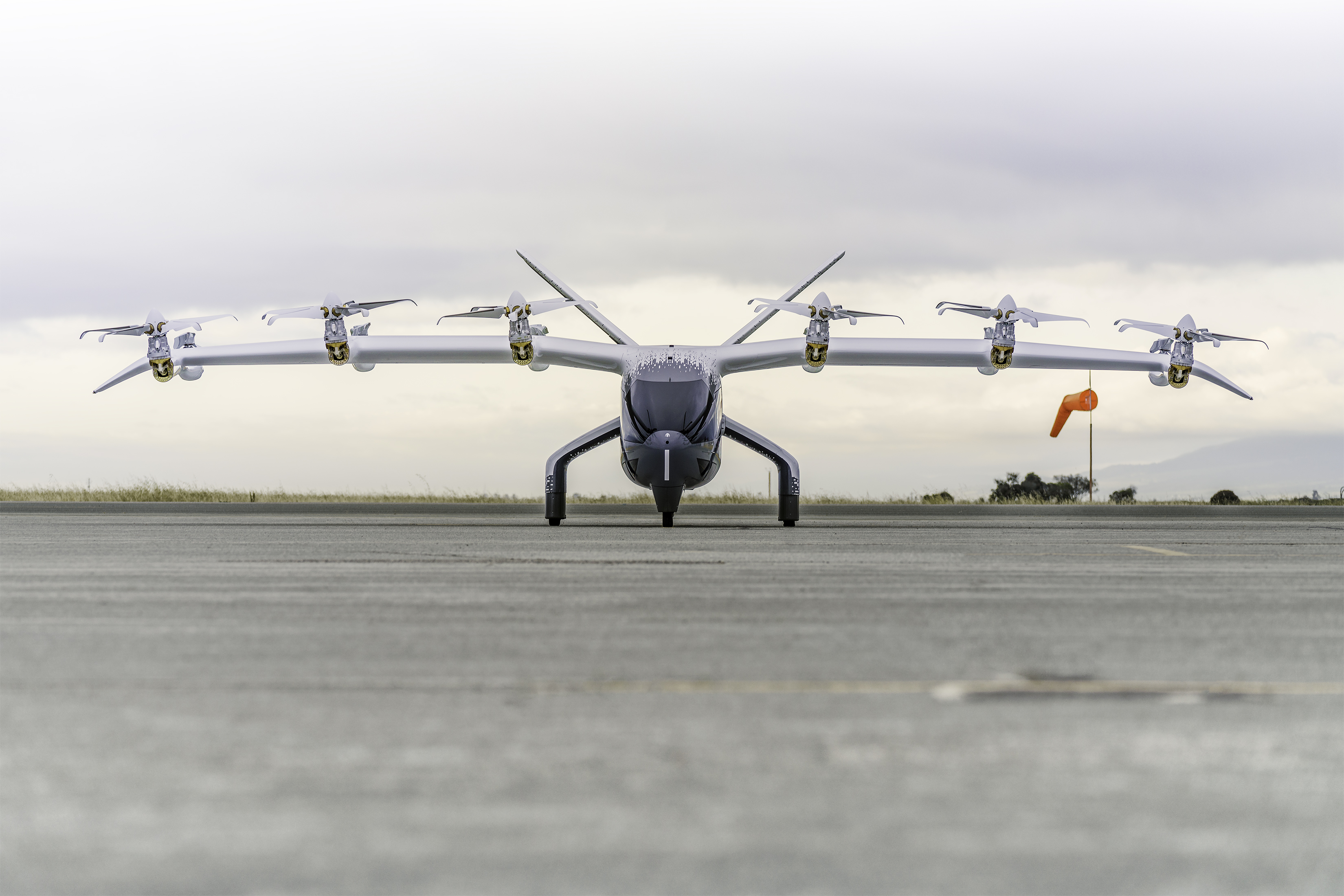 Photo of an electric air taxi