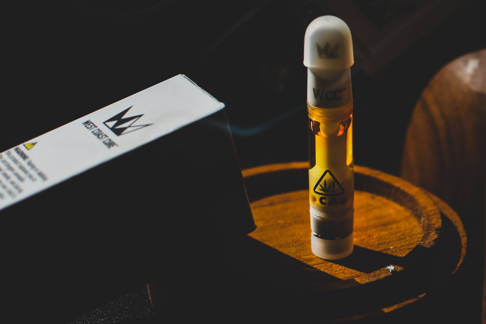 A West Coast Cure vape cartridge tested for pesticides. 