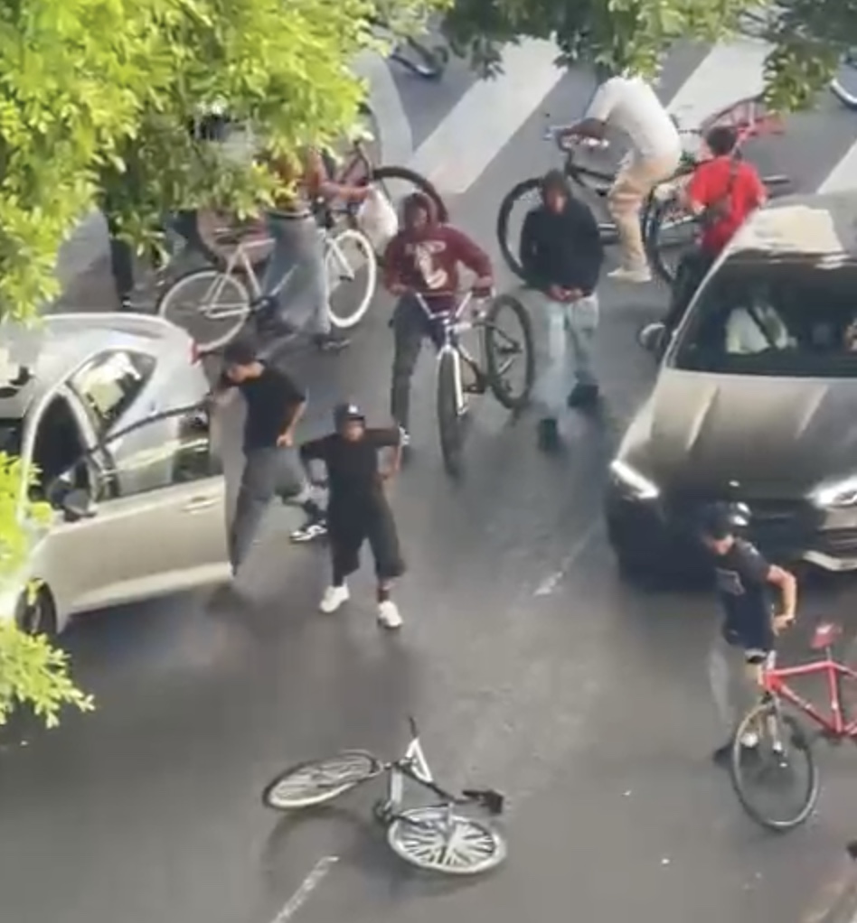 A man in Los Angeles said he is recovering from his injuries after he was jumped by a group of bicycle-riding teenagers.