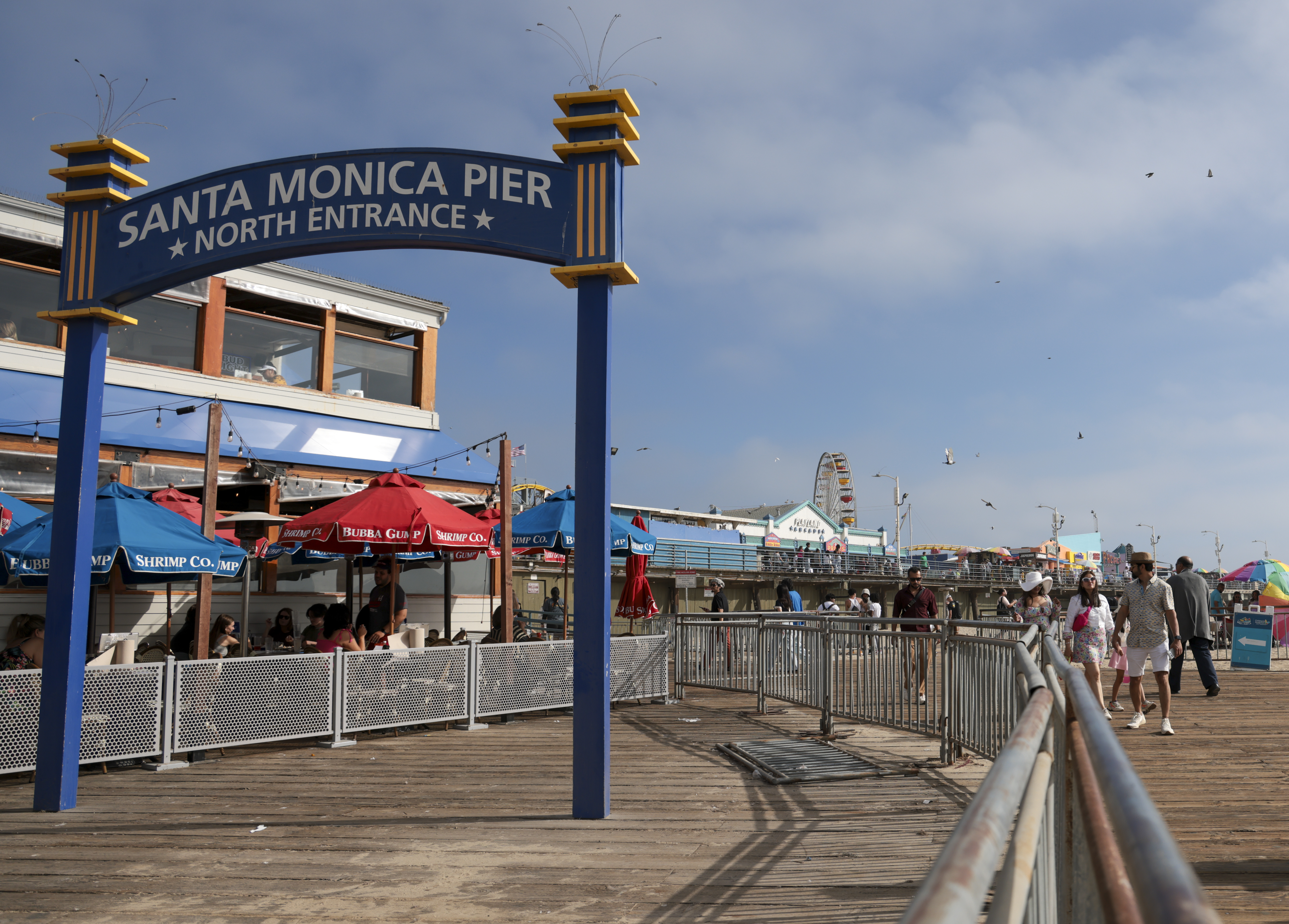 The Santa Monica Pier was the site of a June 29 brawl.