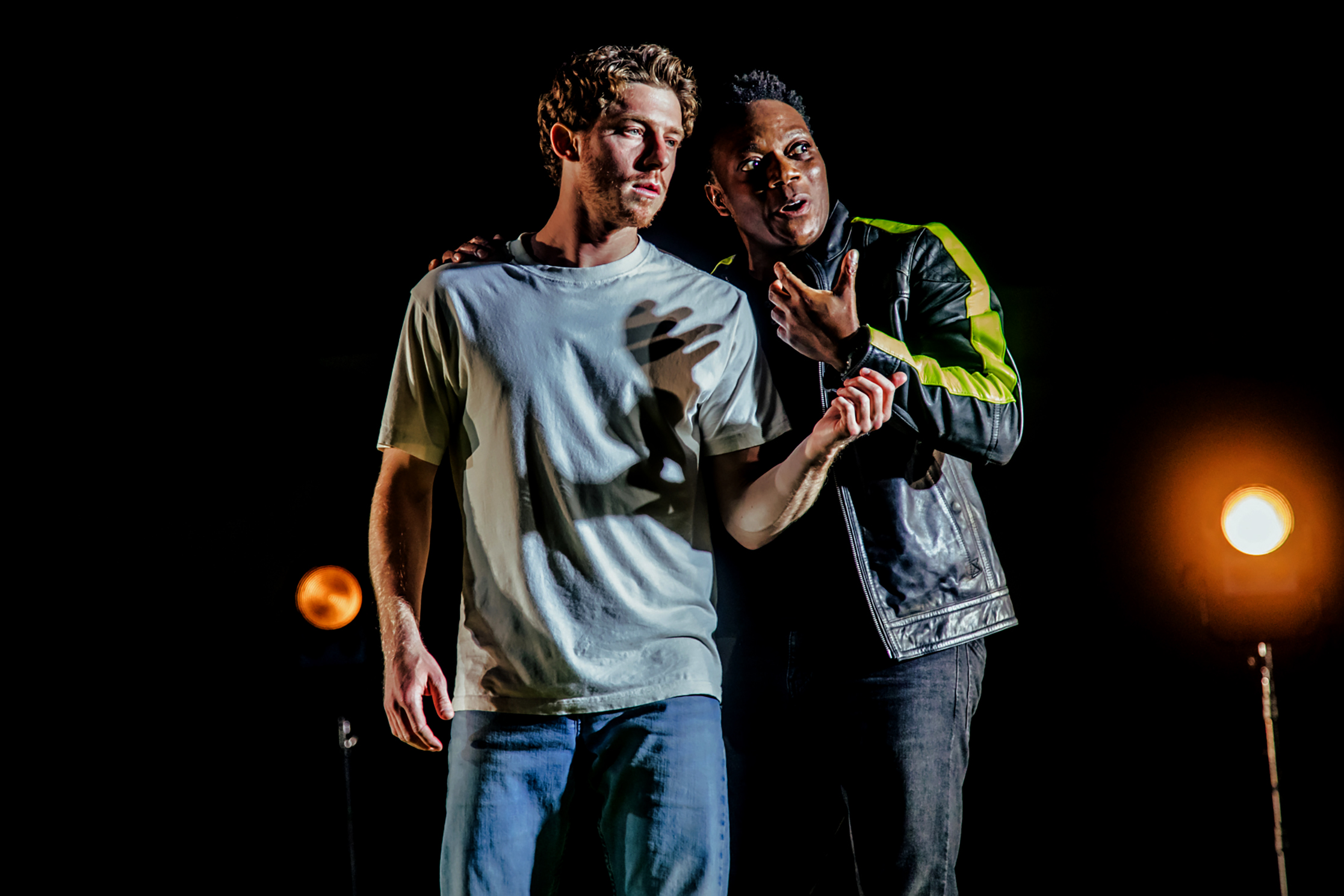 Will Hochman and Chukwudi Iwuji in Cyrano de Bergerac // Photo by Jeff Lorch