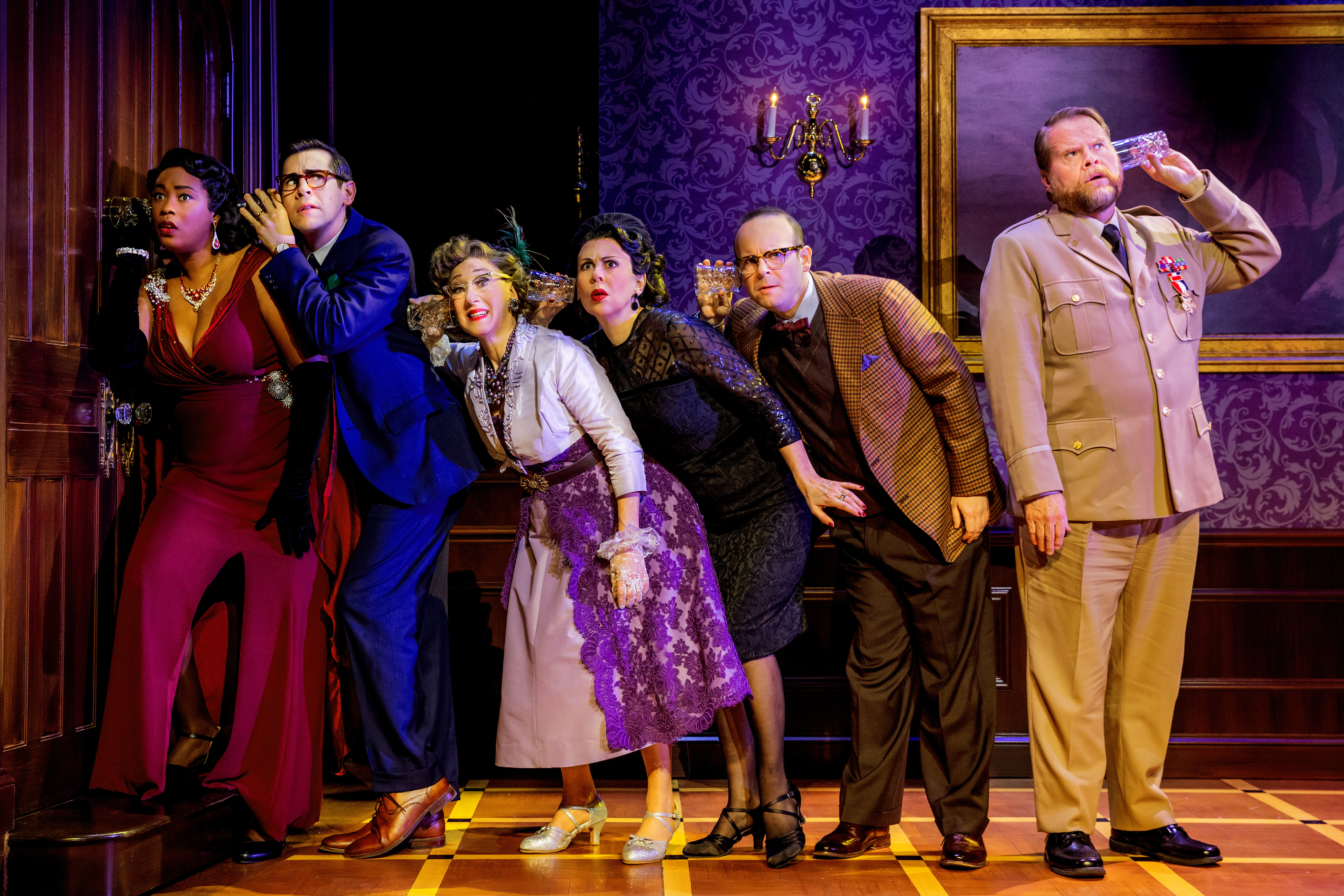 The Company of the North American tour of CLUE - photo by Evan Zimmerman for MurphyMade