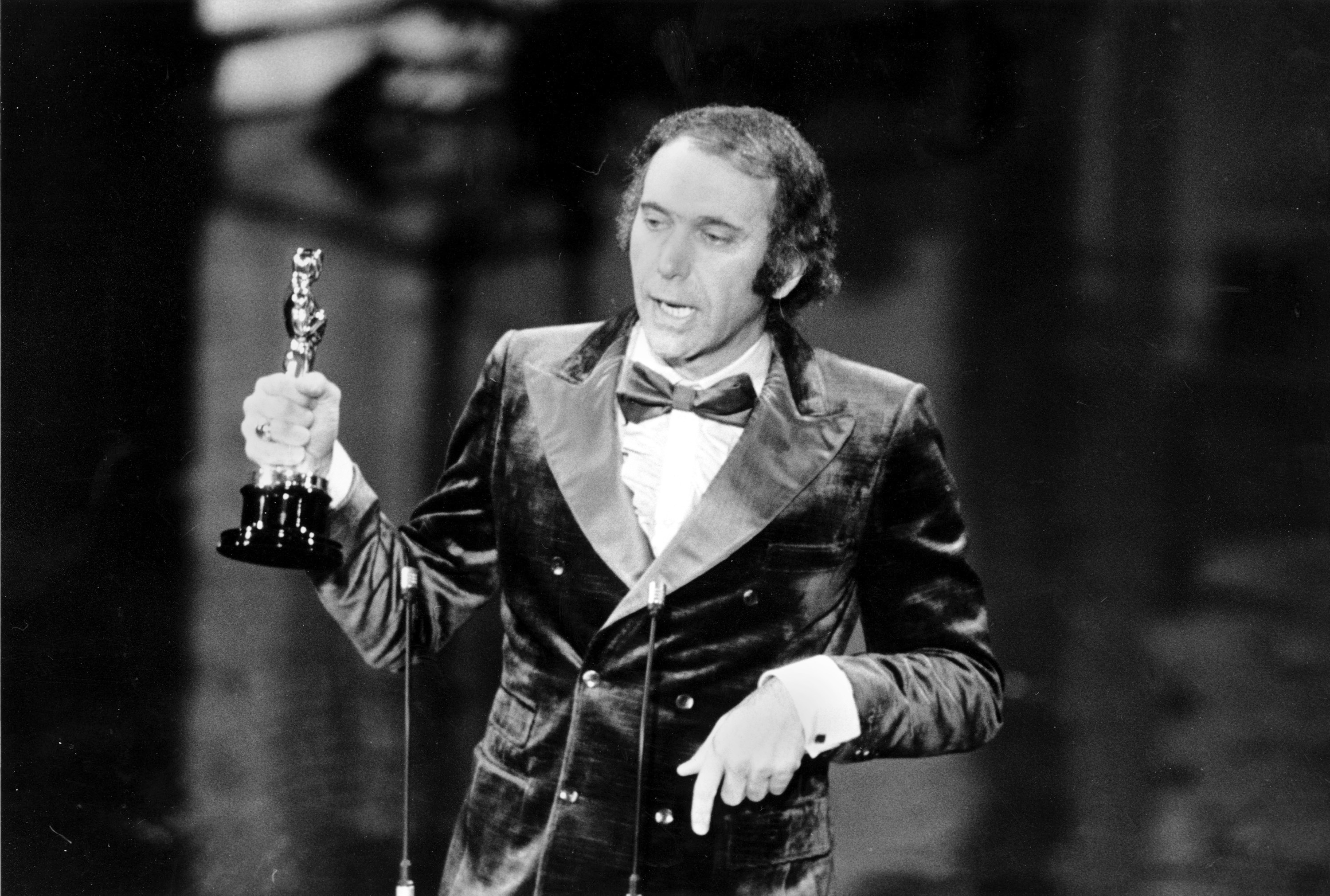 FILE - Producer Albert S. Ruddy accepts the Oscar for best picture for "The Godfather" at the 45th Annual Academy Awards ceremony in Los Angeles, Calif., on March 27, 1973. The Canadian-born producer and writer who won Oscars for “The Godfather” and “Million Dollar Baby,” died Saturday, May 25, 2024, at age 94. (AP Photo, File)