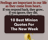 10 Best Minion Quotes For The New Week