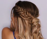 Fishtail hairstyle