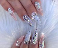 Bedazzled Glitter nails