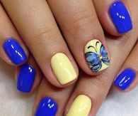 Butterfly nail art