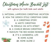 Christmas Movie Bucket List