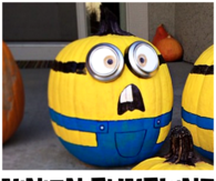 No Carve Minion Pumpkins