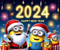 Minion Happy New Year 2024!