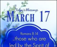 Romans 8:14 March 17 Bible Verse