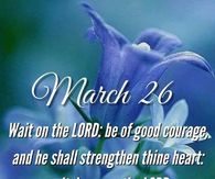 Psalm 27:14 March 26