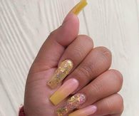 Long Glitter Nails