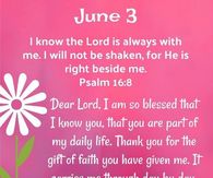 Psalm 16:8 - June 3 