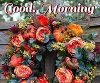 Floral Wreath Good Morning, Happy Saturday