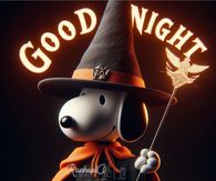 Witch Snoopy Good Night Quote