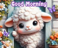 Baby Sheep Good Morning Monday Quote