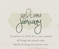 Welcome January Scripture