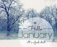 Hello January: It's a fresh start