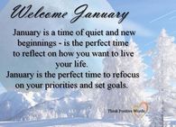 Welcome January