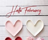 Heart Dish Hello February Quote