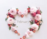 Floral Heart, February Quote