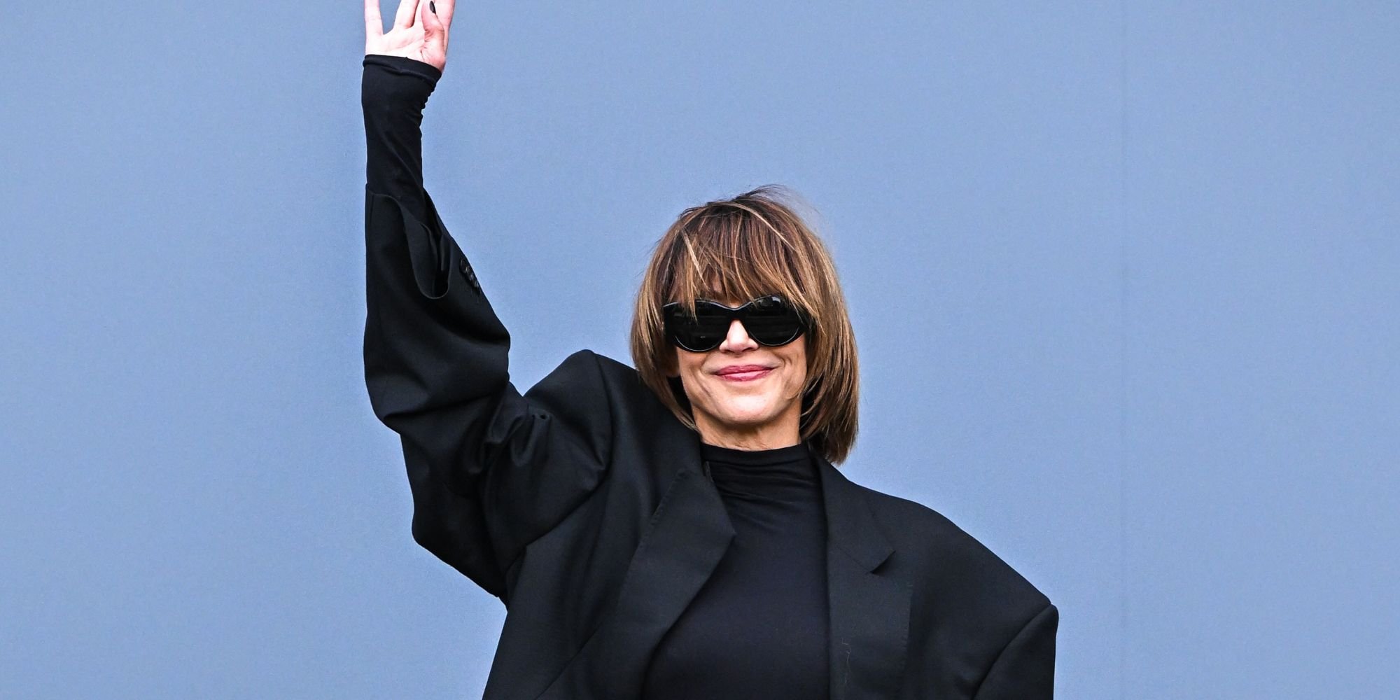 Sophie Marceau au défilé Balenciaga