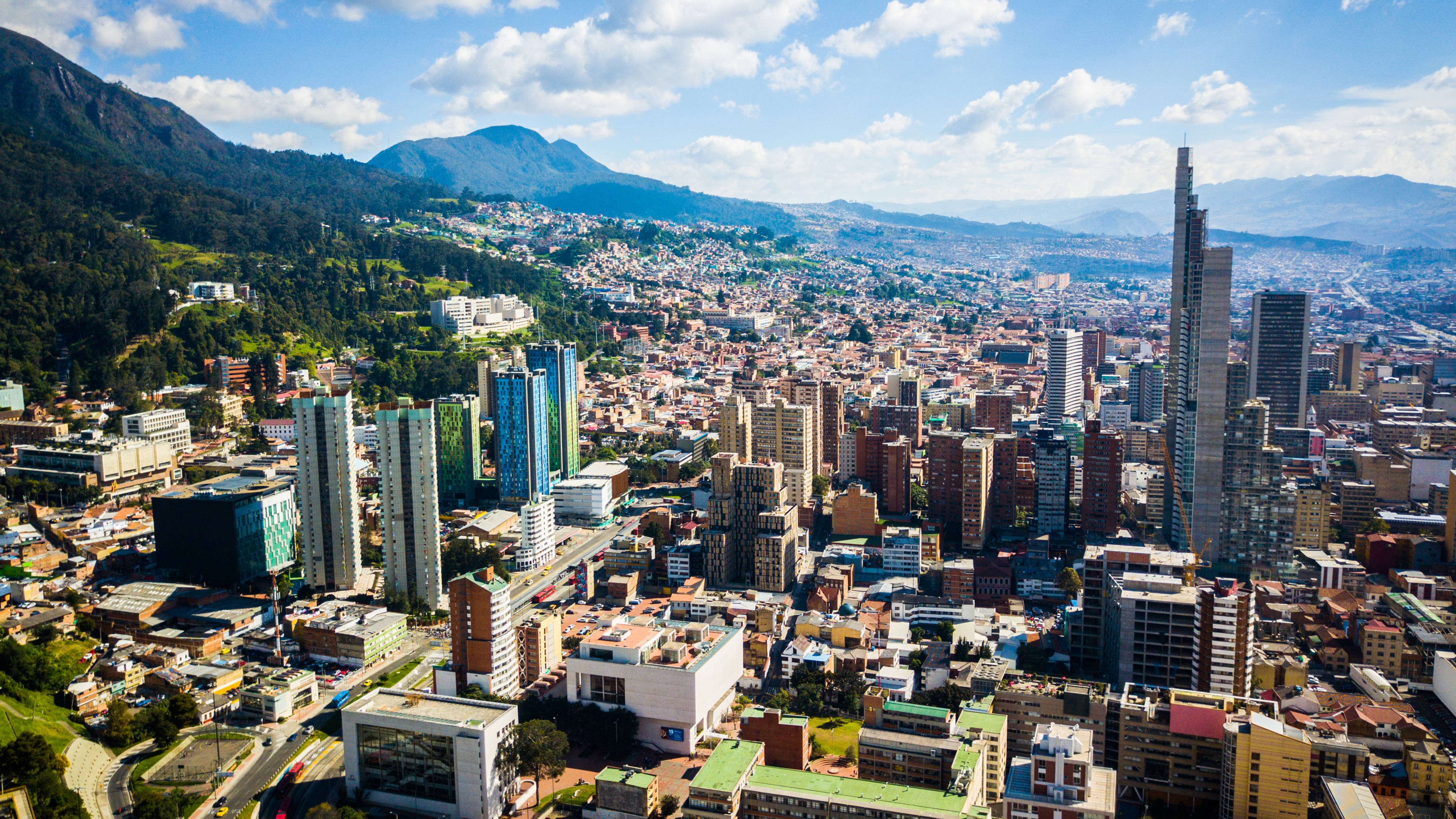 Vista aérea de Bogotá