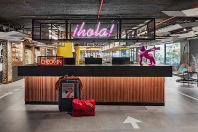 Check in Area Moxy Barcelona