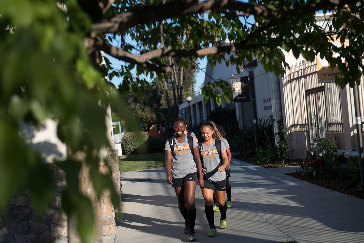 members of the Caltech women's soccer team