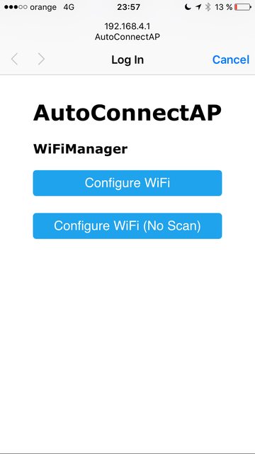 ESP8266 WiFi Captive Portal Homepage