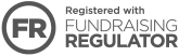 Registered with Fundraising Regulator (logo)