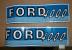 FORD TRACTOR  "JUBILEE"  4000 DECALS. EARLY ROUND HOOD. 1962-65   C- DETAILS.