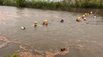 雲林10歲童跌落大排「被捲走」！搜救7小時無音訊