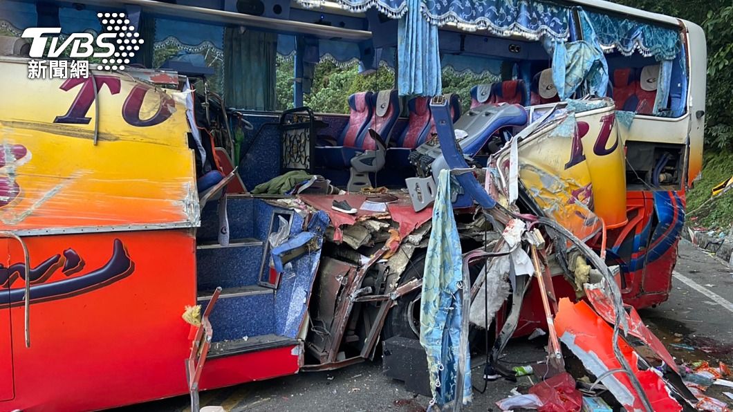 蘇花公路遊覽車車禍。（圖／中央社）