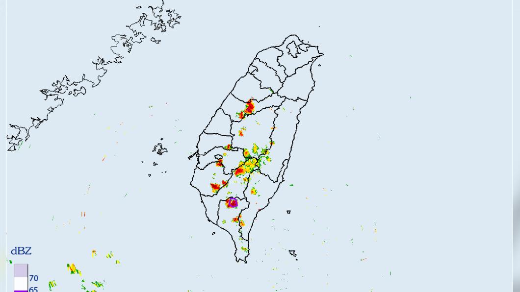 大雷雨即時訊息。（圖／氣象局）