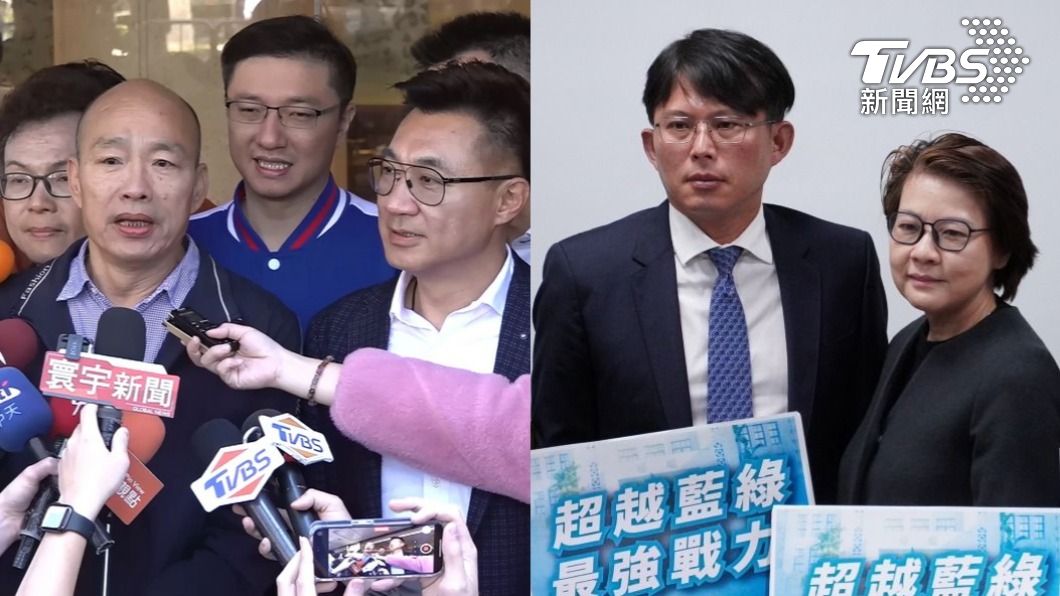 立委當選人韓國瑜、江啟臣、黃國昌、黃珊珊。（圖／TVBS資料畫面、潘建樺攝）