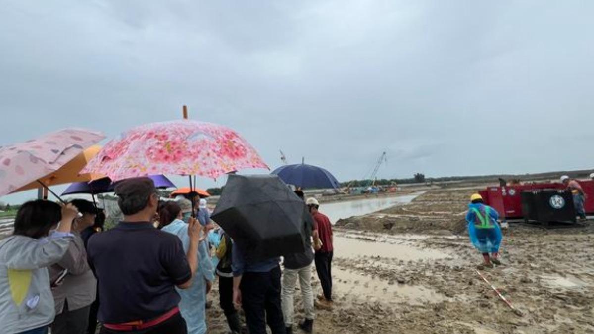 台積電在嘉義科學園建置第一座CoWoS廠工地發現疑似遺跡。（圖／嘉義縣政府提供）