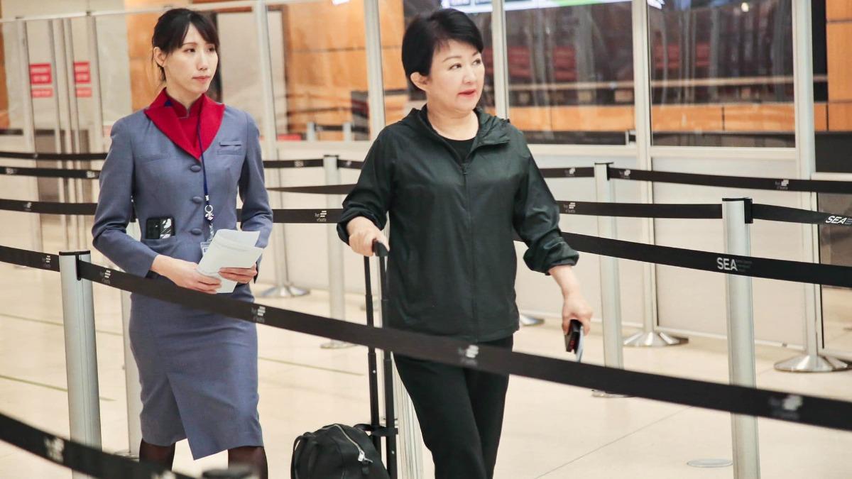 盧秀燕晚間10時將前往桃園國際機場搭機，繼續訪美行程。（圖／翻攝自盧秀燕臉書）