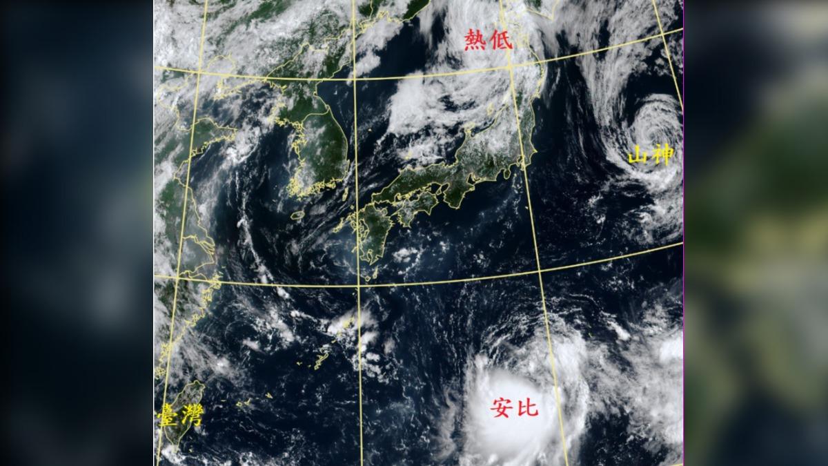 目前有三個颱風。（圖／鄭明典臉書）