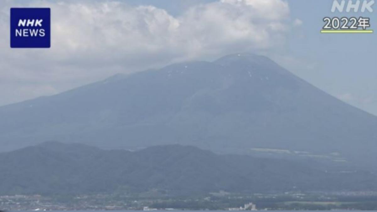 登山客注意！日岩手山地殼變動，活動近似1998年火山噴發。（圖／擷取自NHK）