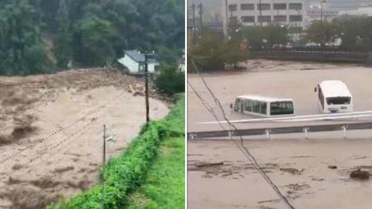 能登災區暴雨「12河川氾濫」！災民收容所遭滅頂，網痛喊：太殘酷。（圖／擷取自X@tmyz0d）