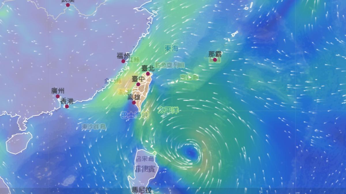 颱風山陀兒外圍雲系影響，氣象署晚間針對6縣市發布大雨特報。（圖／氣象署）