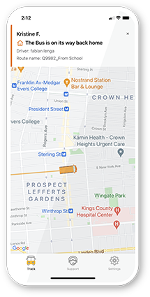 NYC Bus App - Follow your child's bus