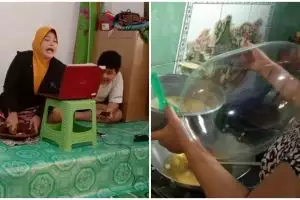 11 Potret kocak kegiatan emak-emak ini bukti skill multitasking-nya di luar nalar, bikin senyum tipis