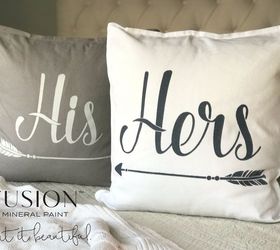 IKEA Hack Painting Fabric Custom DIY Pillow Cases