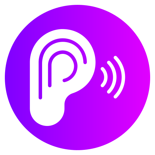 Listening Generic gradient fill icon