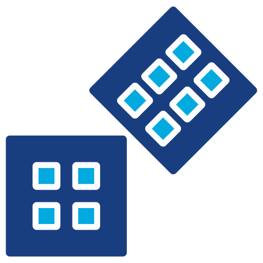 サイコロ Generic Blue icon